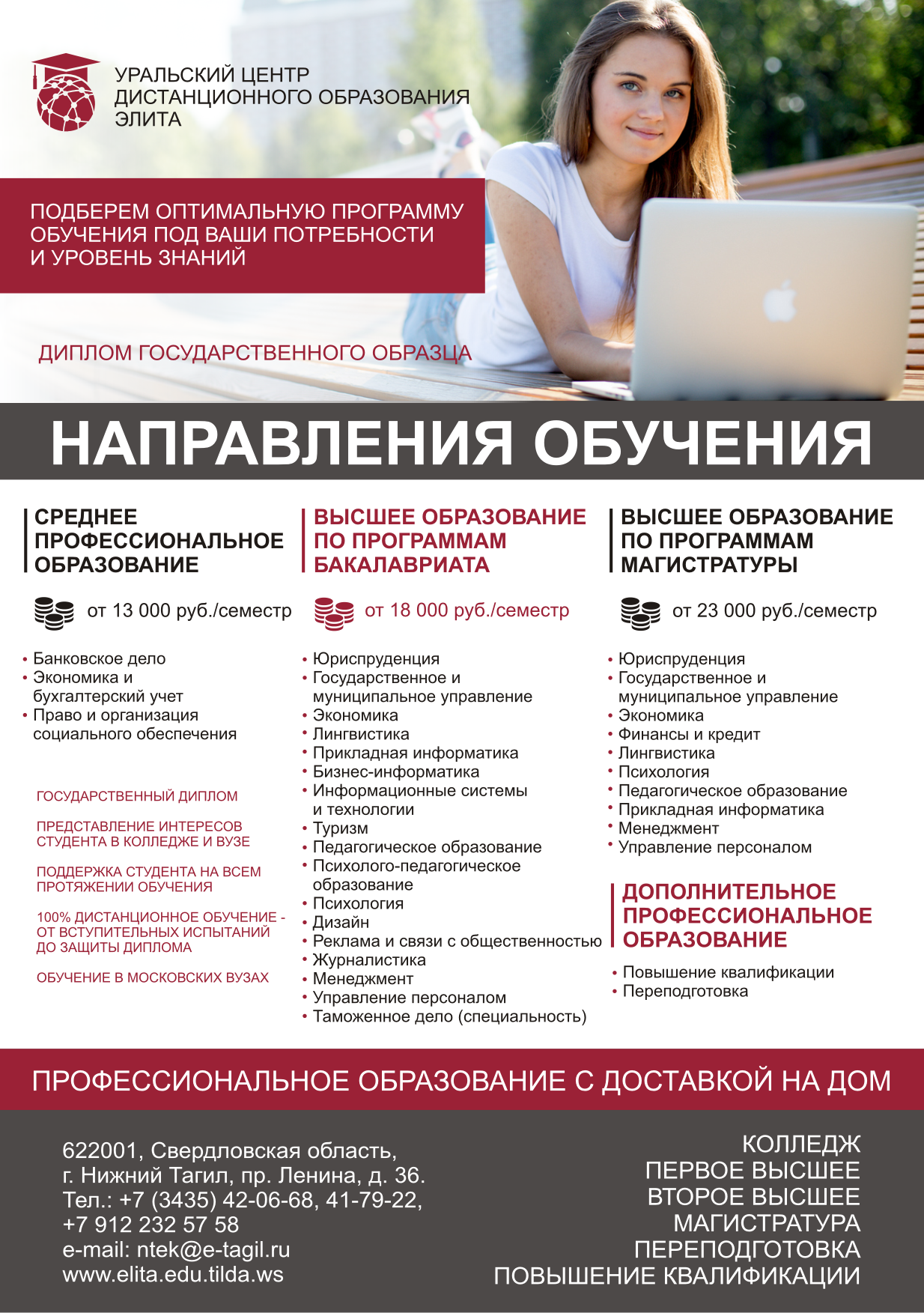 Сайт дистанционного обучения университета